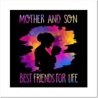 Mother And Son Best Friend For Life Mothers Day Posters and Art